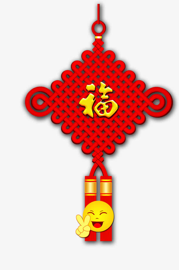 免抠中国风福字中国结免抠