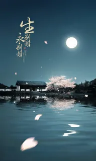 中国风建筑夜景宅院免抠