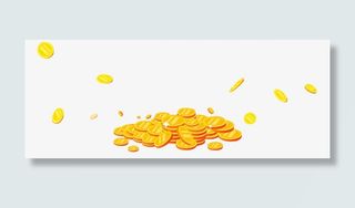 金币漂浮素材免抠