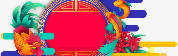 扁平创意合成banner设计元素