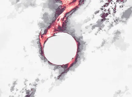 矢量圆形火焰效果免抠