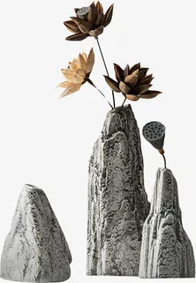 中式装饰摆件元素免抠