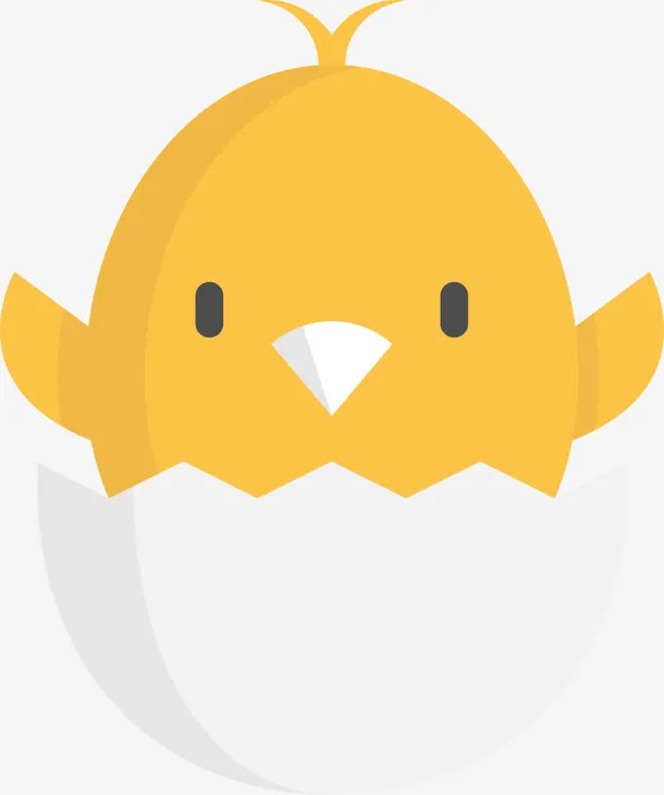 刚出生的小黄鸡免抠