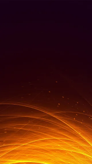 橙色光效H5背景高清