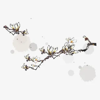 韩国水墨画免抠