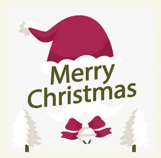 圣诞帽子海报免抠