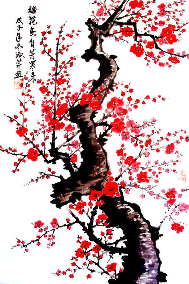 高清梅花背景