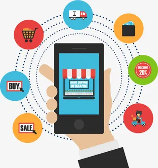 手机端购物流程免抠