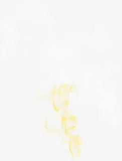 黄色光晕卡通烟雾效果免抠