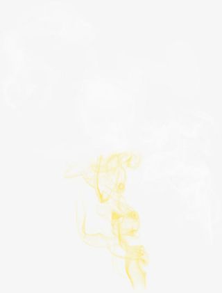 黄色光晕卡通烟雾效果免抠