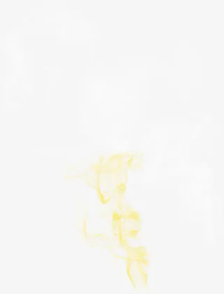 黄色光晕卡通烟雾效果免抠