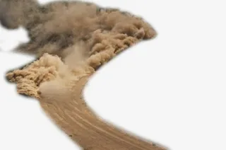 飞溅的泥土免抠