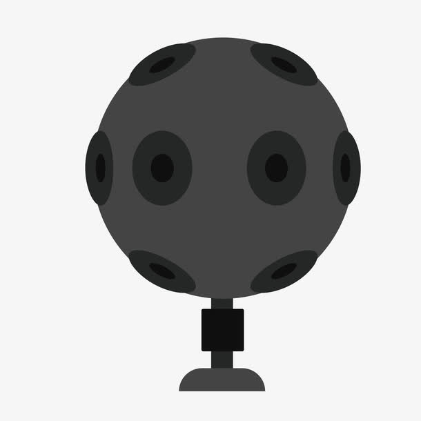 黑色圆形游戏遥感免抠