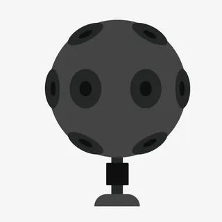 黑色圆形游戏遥感免抠