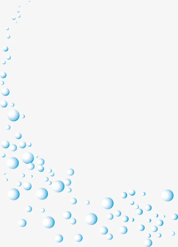 冬日漂浮泡泡免抠