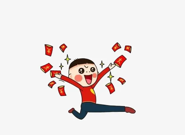 开心的孩子免抠