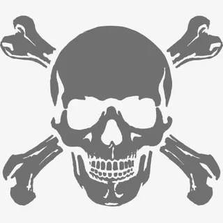 骷髅头戒毒创意图免抠