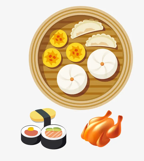 饺子包子和烧麦免抠
