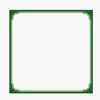 绿色边框免抠