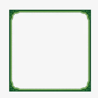 绿色边框免抠