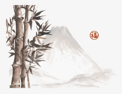 中国风竹子免抠