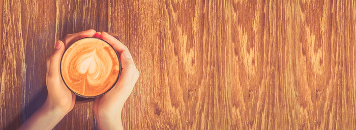 咖啡简约褐色海报背景banner高清