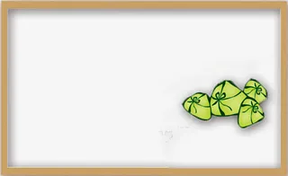 唯美精美卡通粽子边框免抠