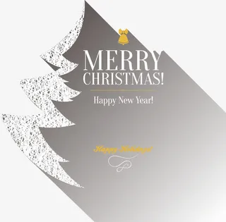 圣诞节灰色卡片免抠