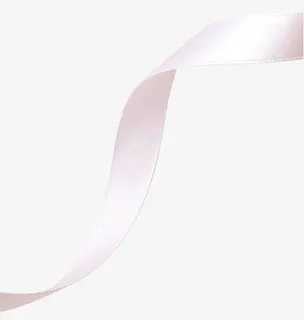 白色丝带png素材免抠