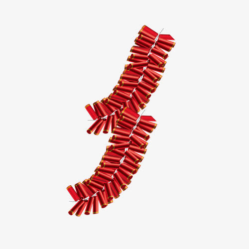 春节鞭炮元素免抠