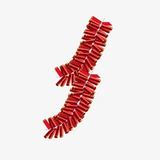 春节鞭炮元素免抠