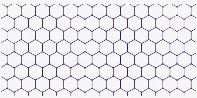 正六边形网格装饰素材免抠