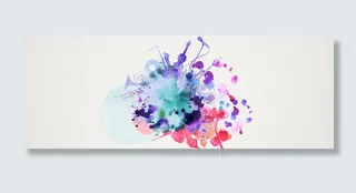 喷溅泼墨水墨水彩音乐背景高清