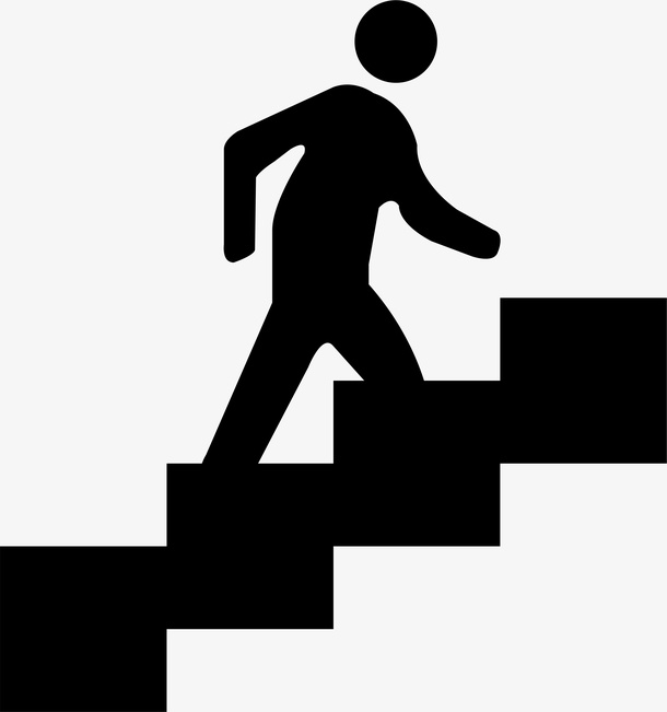 剪影 楼楼梯 LOFT 上楼免抠