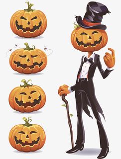 万圣节南瓜头免抠
