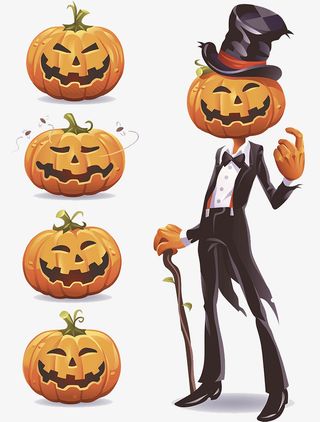 万圣节南瓜头免抠