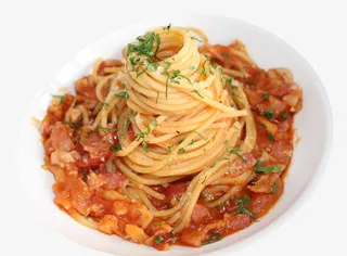 西红柿炖牛腩意大利面免抠