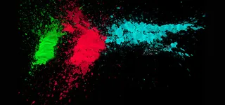 喷漆质感彩色文具用品banner背景高清