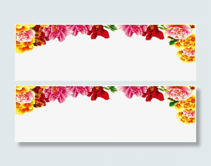 彩色完美盛开花朵免抠