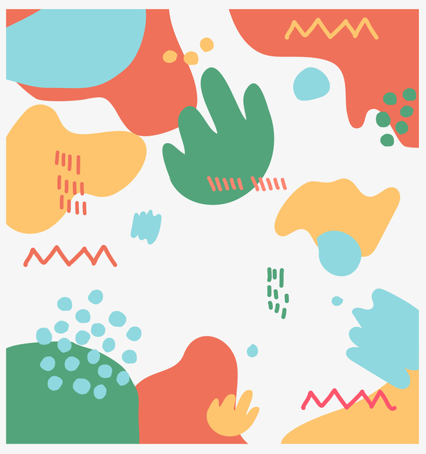 欧式涂鸦底纹免抠