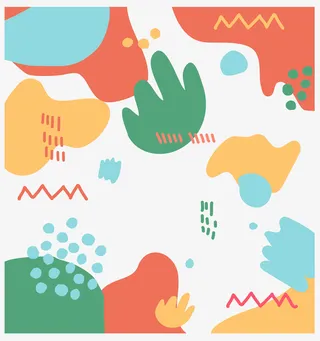 欧式涂鸦底纹免抠