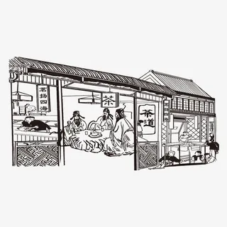 古代茶铺免抠 古代茶铺免抠