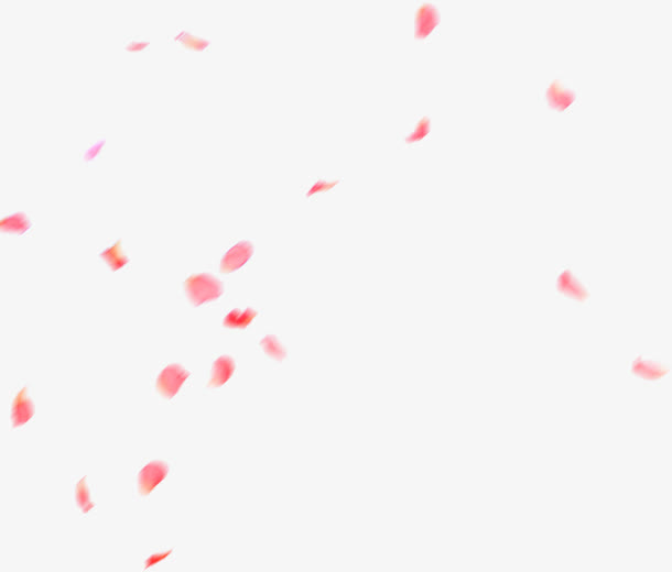 粉色漂浮花瓣漂浮装饰免抠