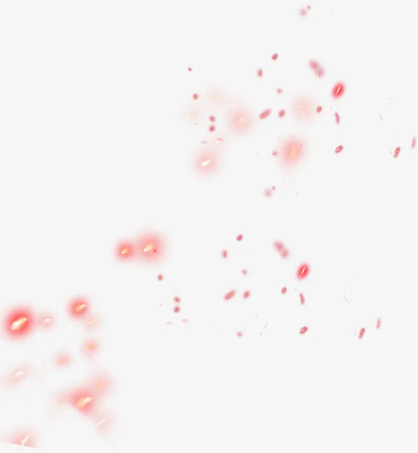 红色光晕效果元素免抠