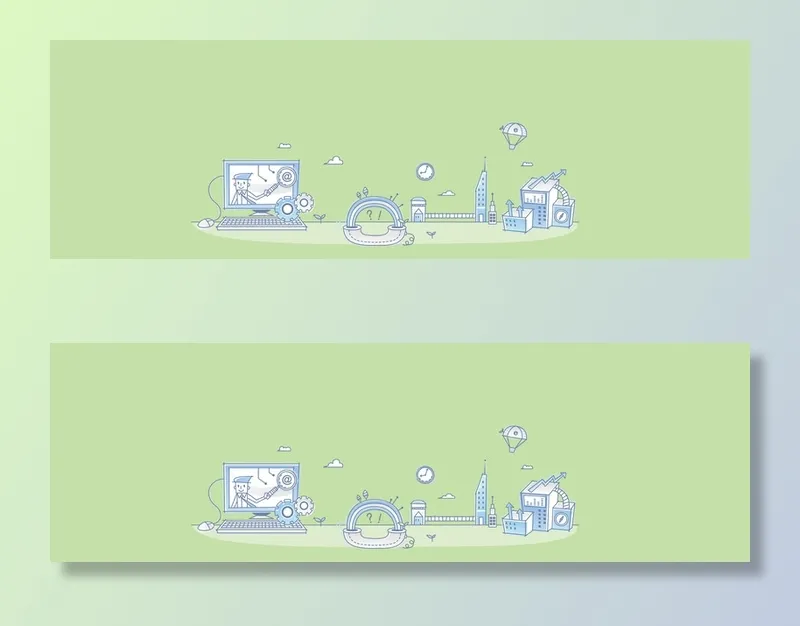 科技生活创意插画高清
