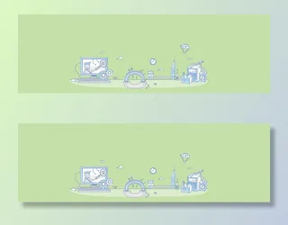 科技生活创意插画高清