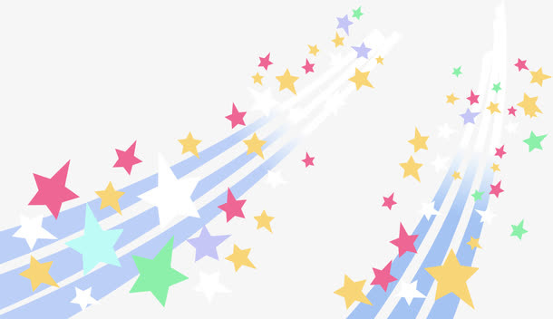 星星主题圣诞快乐图片免抠