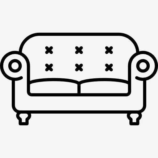 两座沙发图标免抠