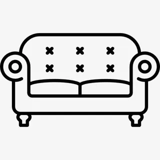 两座沙发图标免抠