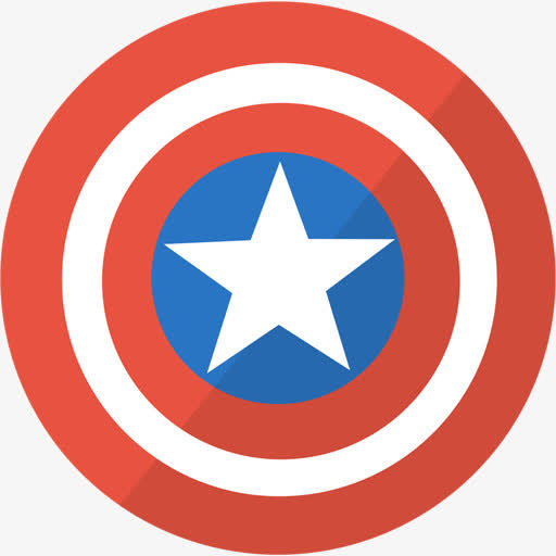 美国队长盾牌图标免抠